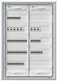 Корпус металлический ЩРв-72 (1х72) 1005х365х130мм IP31 белый (одна дверь)  TI5-50-V-072-31 TITAN 5 IEK
