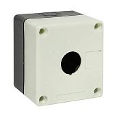 Корпус КП101 пластиковый 1 кнопка белый (cpb-101-w) EKF