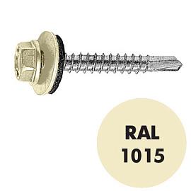 Саморез кровельный RAL-1015 серо-бежевый. 5,5х19