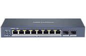 Коммутатор управляемый 10-портовый PoE DS-3E1510P-EI HikVision