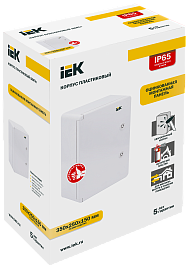 Щит пластиковый 350х250х150мм ЩМПп IP65 навесной  белая дверь MKP93-N-352515-65 IEK