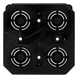 Коробка распаячная с крышкой КМТ-010-006 для твердых стен, 110х110х50, полипропилен, синяя/белая, винты, IP20 EKF PROxima