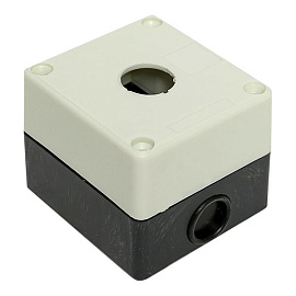 Корпус  КП101 пластиковый 1 кнопка белый (cpb-101-w) EKF