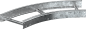Поворот лестничный LESTA 45° 80х500мм R600 HDZ CPG05-4-45-080-500-HDZ IEK