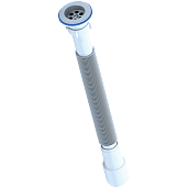 Сифон АНИ Пласт G116 для мойки 1 1/2"х40/50  вып с гофр нерж/сетка Длина гофрированной трубы 800-1500мм АНИ Пласт G116