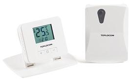 Термостат комнатный беспроводной, реле 250В, 3А Teplocom TS-2AA/3A-RF Бастион