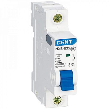 Изображение товара Выключатель автоматический CHINT NXB-63S 2А 1П 4,5кА