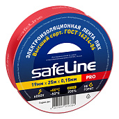 Изолента ПВХ красная 19х25м 12125 Safeline