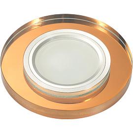 Светильник встраиваемый DLS-L106 GU5.3 CHROME/BRONZE декоративный  ТМ "Fametto", серия "Luciole".  UL-00000357 Uniel