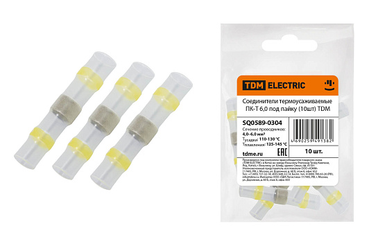 Изображение товара Соединитель под пайку TDM SQ0589-0304 6 мм2