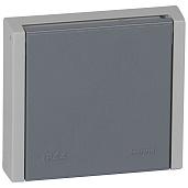 Plexo 55 серая Розетка скрытой установки с винтовой зажимами 20А-400В 3К+Н+З IP44 055708 (Legrand)