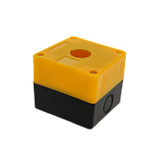 Корпус  КП101 пластиковый 1 кнопка желтый (cpb-101-o) EKF