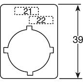 Шильдик алюмин для перекл Hand O Auto SK615550-80 ABB