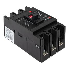 Выключатель автоматический 50А 3П трехполюсный 15кА mccb-63-15-3-50-ls EKF PROxima
