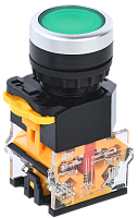 Кнопка D8-11 d=22мм 1з+1р зеленая BBT30-11-3-22-K06 IEK