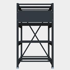 Стеллаж 4 полочный 2 ряда 800х935х1430 R4N2R809314AT Systeme Electric