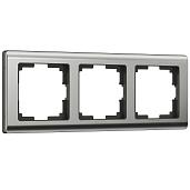 Рамка трехместная Metallic глянцевый никель IP20 W0031602 Werkel