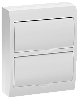 Корпус пластиковый ЩРН-П-24 бел. дверь IP41 GENERICA MKP13-N-24-41-K01-G IEK