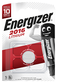 Батарейка (элемент питания) литиевые CR2016 BP1 Lithium 21129 Energizer