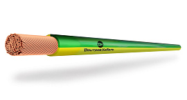 Провод ПуГВнг(A)-LS 1х2,5 желто-зеленый Дмитров-Кабель (3м)