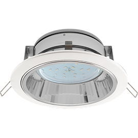 Светильник встраиваемый даунлайт H2R 220V GX53 белый 58х125 /FW53H2ECB/ ECOLA