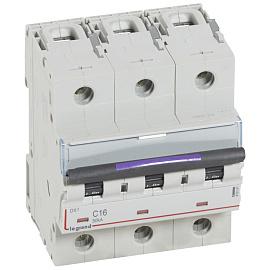 Выключатель автоматический DX3 16А 3П трехполюсный C 50кА 410161 Legrand