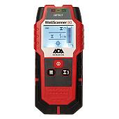 Детектор металла и проводки WALL SCANNER 80 (дер- 20мм; проводка- 50мм; цв.мет- 60мм; чер.мет- 80мм) ADA A00466