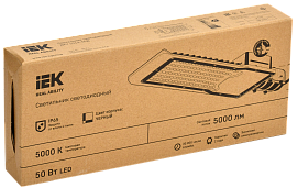 Светильник LED ДКУ 1013-50Д 5000К IP65 IEK  LDKU1-1013-050-5000-K03