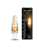 Лампа светодиодная 2 Вт G4 JC 2700K 190Лм силикон LED 12В 207707102 GAUSS