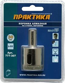 КОРОНКА алмазная по стеклу и керамике (30 мм) серия "Мастер" ПРАКТИКА 777-307