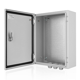 Щит  300х400х210 (ШхВхГ) IP66 ЩМП 342 ОЩН с монтажной панелью  RAL 7035 6-005 Элма