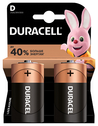 Изображение товара Батарейка (элемент питания) LR20 D BL2 NEW Б0014055 Duracell