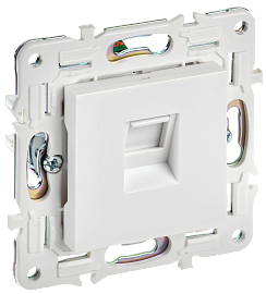 Розетка компьютерная RJ45 кат.5E SK-K01W арктический белый SKANDY SK-K10-1-K01 IEK