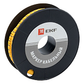 Маркер-кабельный 4,0кв.мм "3"(к-500ед) (ЕС-2) (plc-KM-4-3)/1рул/ EKF