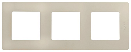 Изображение товара Рамка для розеток и выключателей 3 поста Etika бежевый Legrand