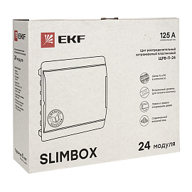 Щит распределительный ЩРВ-П-24 "SlimBox" белая дверца IP41 EKF PROxima