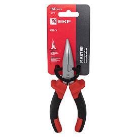 Длинногубцы изогнутые Master 160 мм EKF Basic
