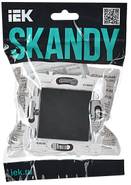 Выключатель 1-клавишный 10А SK-V01G графит SKANDY SK-V10-0-10-K53 IEK