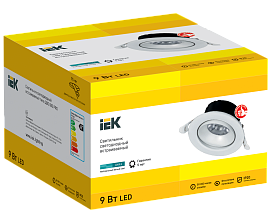 Светильник светодиодный поворотный ДВО 1813 9Вт 4000К IP20 LIGHTING PRO  круг белый LTP-DSO0-1813-09-40-K01 IEK