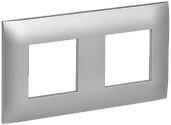Рамка 2-местная SK-F02S серебряный SKANDY SK-M22-K23 IEK