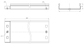 Лоток неперфорированный металлический 50х150х3000-0,55мм L5015000-0,55 EKF