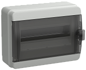 Бокс пластиковый КМПн-12 IP65 навесной TEKFOR черн. прозр. дверь 230х300х137 TF5-KP72-N-12-65-K03-K02 /уп/4шт/ IEK
