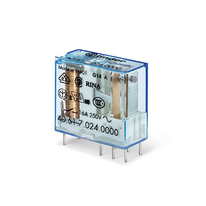 Изображение товара Миниатюрное электромеханическое реле FINDER 1CO 16A 230В AC