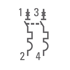 Выключатель автоматический 6А 2П двухполюсный характеристика C 4,5kA тип AC ВА47-63 PROxima mcb4763-2-06C-pro EKF