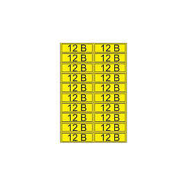 Наклейка знак электробезопасности «12 В» 15х50 мм (20 шт на листе) 55-0001 REXANT