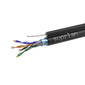 Кабель витая пара SUPRLAN Standard FTP 5e 4x2xAWG24 Cu PE Out. T-FG8 (трос) 01-1026-1