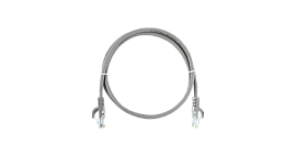 Шнур Essential Line U/UTP 4 пары, Кат.5e, 2хRJ45/8P8C, T568B, 7х0,175мм, LSZH, серый, 1м NMC-PC4UD55B-ES-010-C-GY NIKOMAX