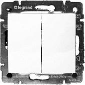 Выключатель двухклавишный Valena скрытой установки IP20 белый 774405 Legrand