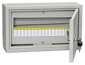 Изображение товара Щит распределительный металлический ЩРн-18з-1 36 УХЛ3 IP31 с замком 265х440х120 (ВхШхГ) RAL 7035 MKM14-N-18-31-Z IEK