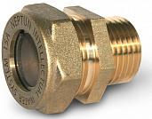 Муфта обжим д/нерж.трубы латунь НР 15х1/2" Stahlmann SSML1501/2BEF